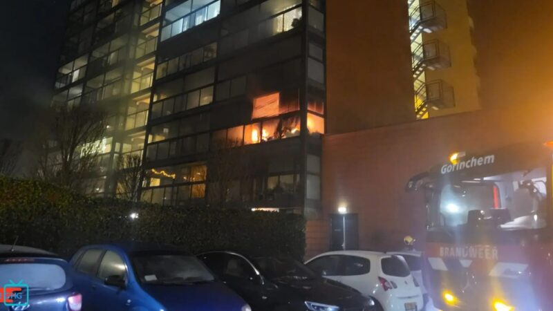 Woning verwoest na uitslaande brand in Piazzaflat Gorinchem